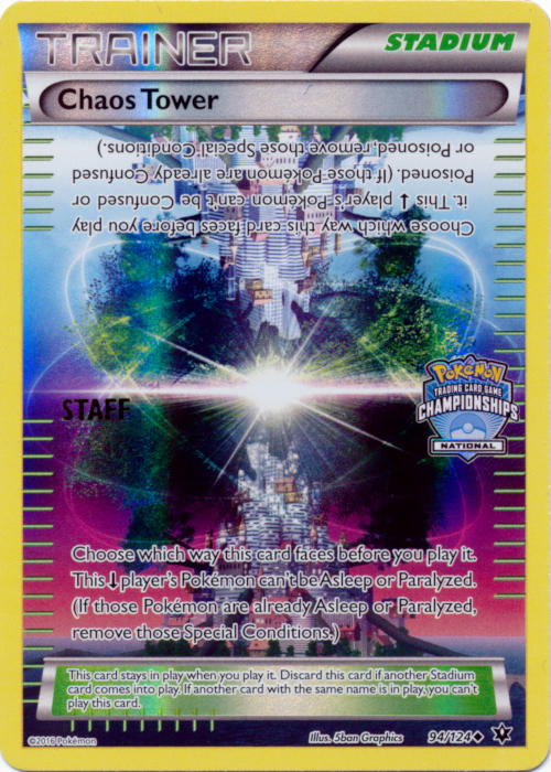 Chaos Tower (94/124) (National Championship Promo Staff) [XY: Fates Collide] | Mindsight Gaming