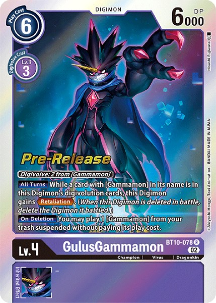 GulusGammamon [BT10-078] [Xros Encounter Pre-Release Cards] | Mindsight Gaming