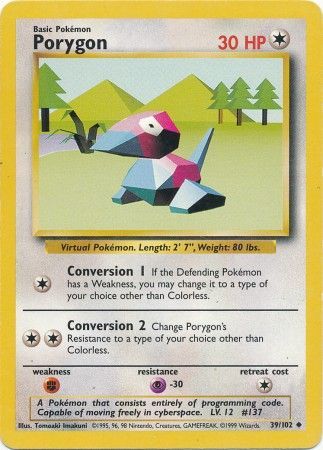 Porygon (39/102) [Base Set Unlimited] | Mindsight Gaming