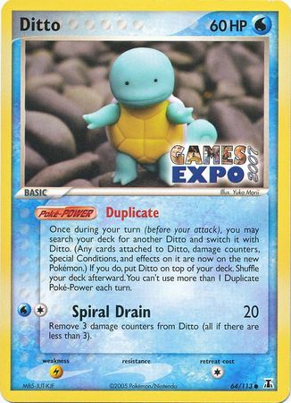 Ditto (64/113) (Games Expo Exclusive) [EX: Delta Species] | Mindsight Gaming