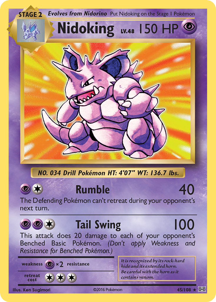 Nidoking (45/108) [XY: Evolutions] | Mindsight Gaming