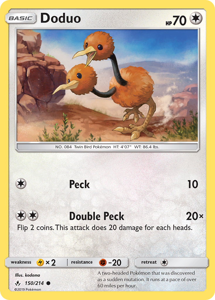 Doduo (150/214) [Sun & Moon: Unbroken Bonds] | Mindsight Gaming