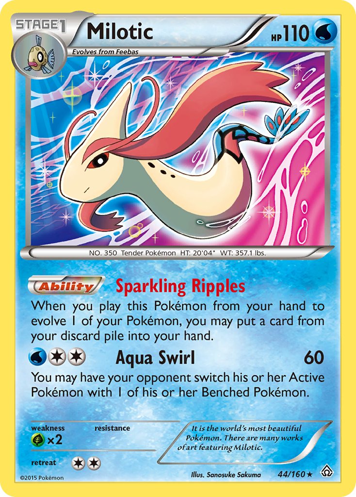 Milotic (44/160) (Theme Deck Exclusive) [XY: Primal Clash] | Mindsight Gaming