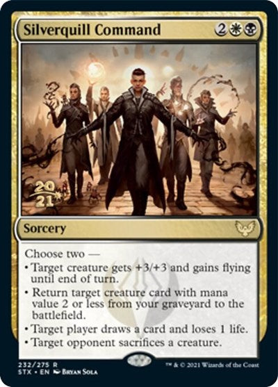 Silverquill Command [Strixhaven: School of Mages Prerelease Promos] | Mindsight Gaming