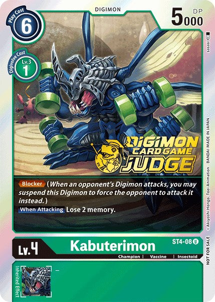 Kabuterimon [ST4-08] (Judge Pack 1) [Starter Deck: Giga Green Promos] | Mindsight Gaming