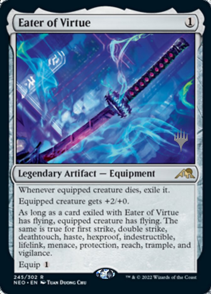 Eater of Virtue (Promo Pack) [Kamigawa: Neon Dynasty Promos] | Mindsight Gaming