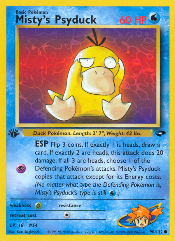 Misty's Psyduck (90/132) [Gym Challenge 1st Edition] | Mindsight Gaming