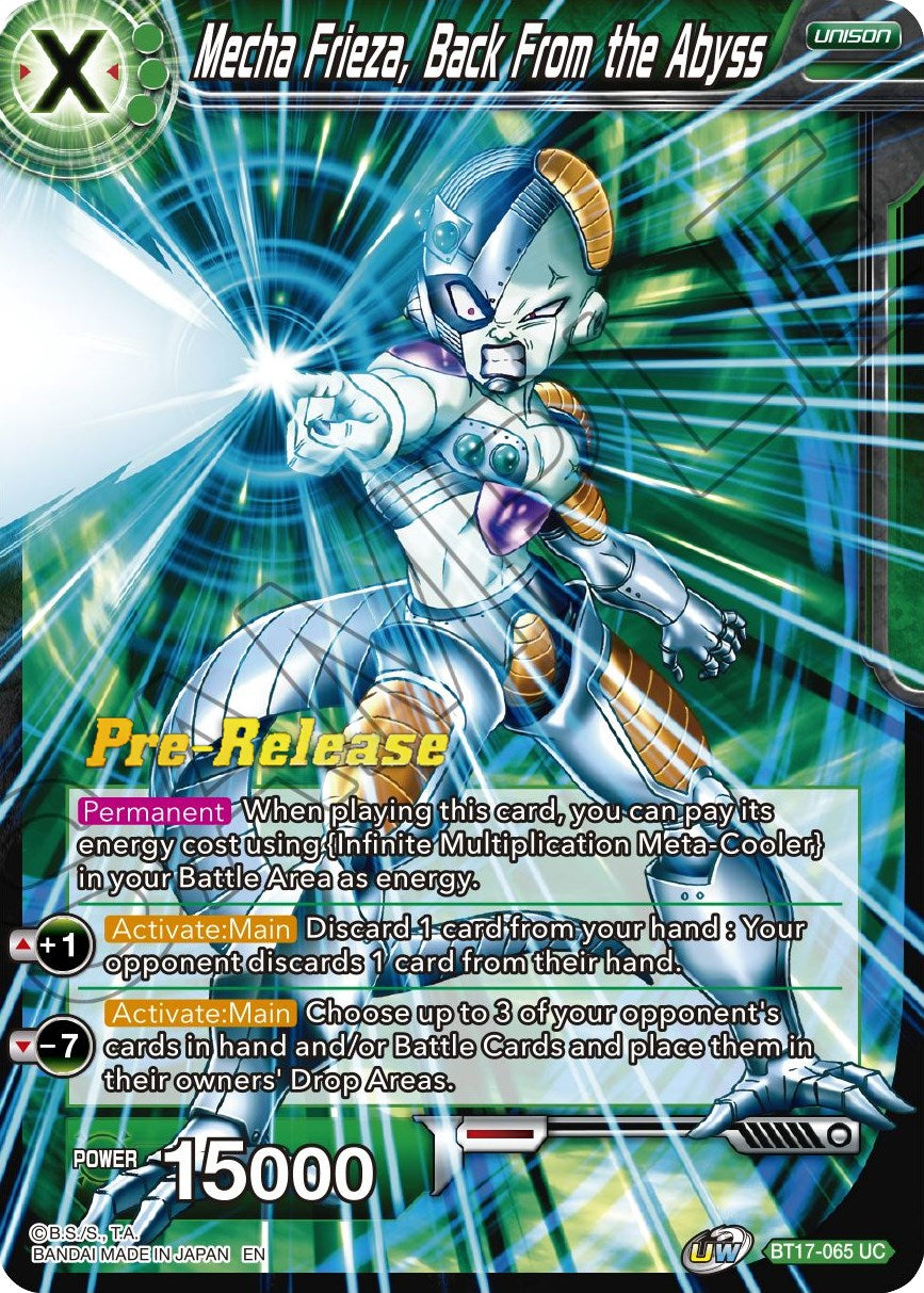 Mecha Frieza, Back From the Abyss (BT17-065) [Ultimate Squad Prerelease Promos] | Mindsight Gaming