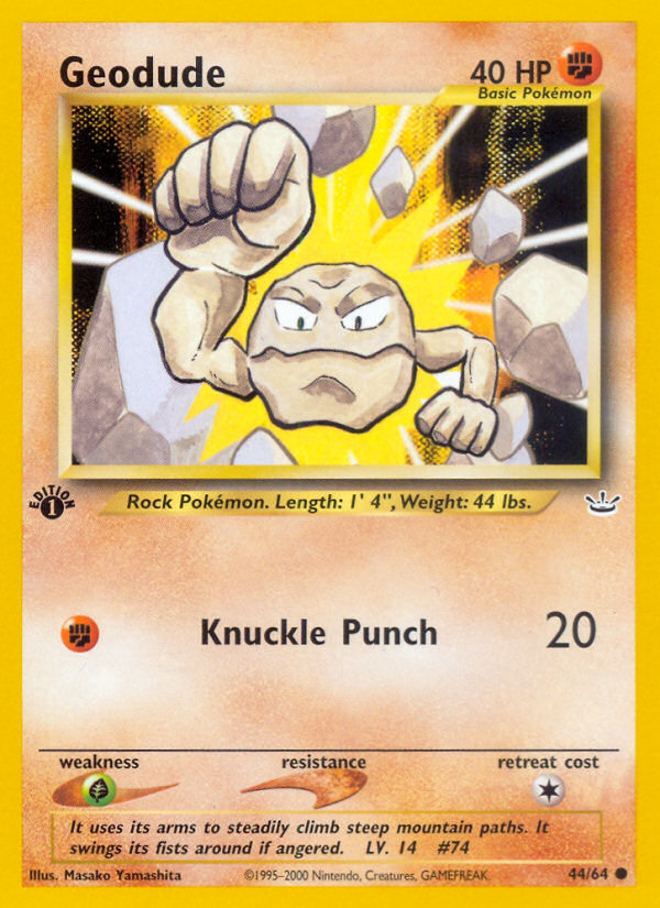 Geodude (44/64) [Neo Revelation 1st Edition] | Mindsight Gaming