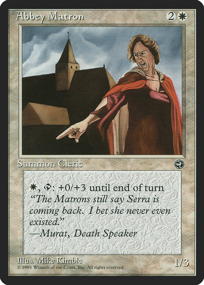 Abbey Matron (Murat Flavor Text) [Homelands] | Mindsight Gaming