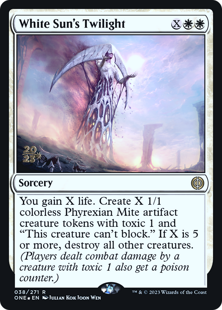 White Sun's Twilight [Phyrexia: All Will Be One Prerelease Promos] | Mindsight Gaming