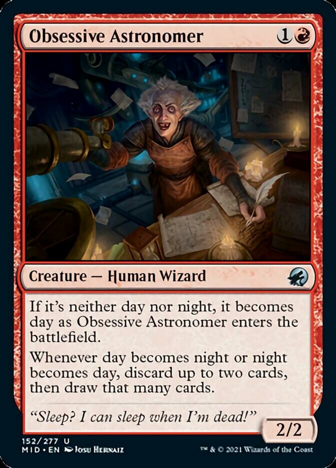 Obsessive Astronomer [Innistrad: Midnight Hunt] | Mindsight Gaming