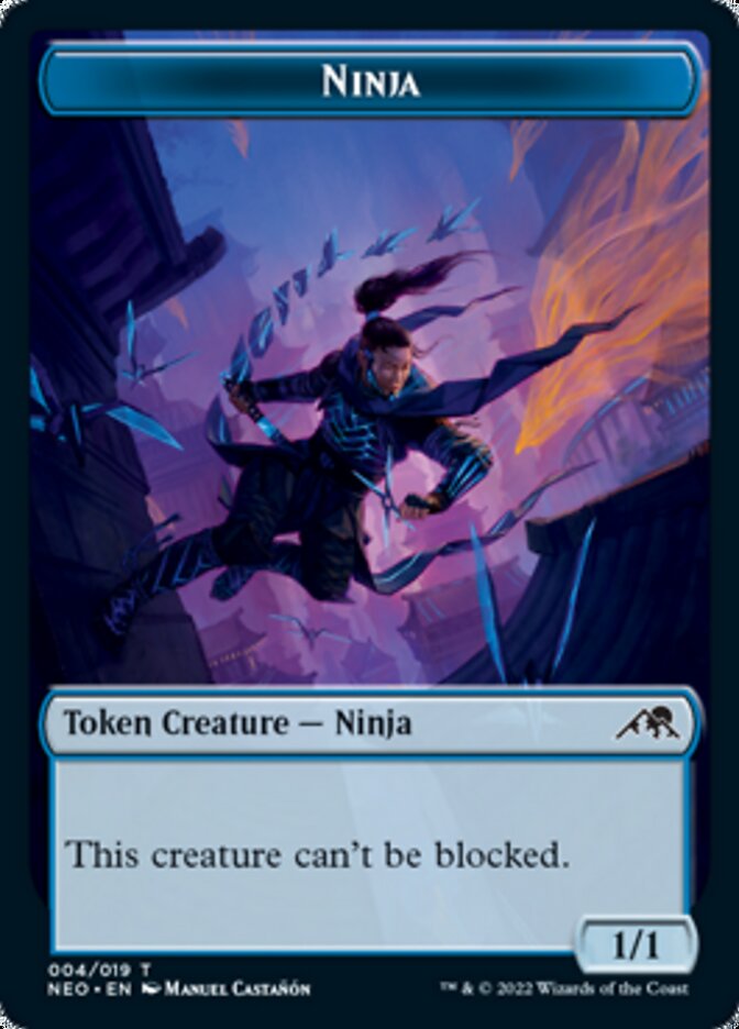 Ninja Token [Kamigawa: Neon Dynasty Tokens] | Mindsight Gaming