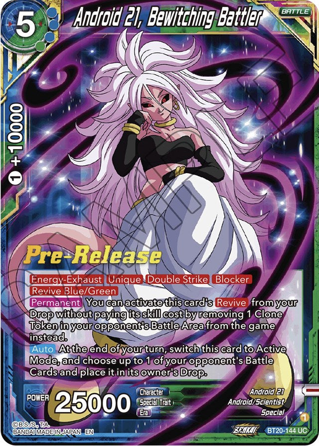 Android 21, Bewitching Battler (BT20-144) [Power Absorbed Prerelease Promos] | Mindsight Gaming