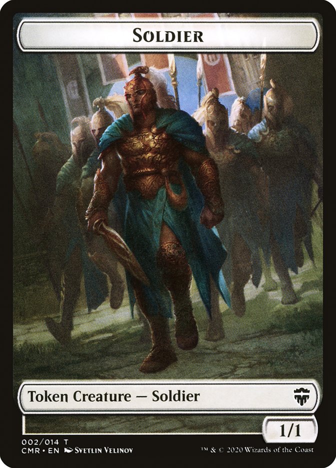 Rock // Soldier Token [Commander Legends Tokens] | Mindsight Gaming