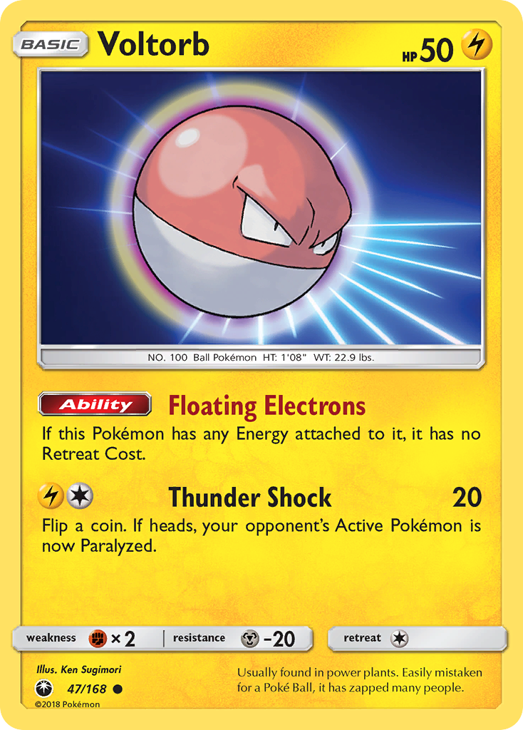 Voltorb (47/168) [Sun & Moon: Celestial Storm] | Mindsight Gaming