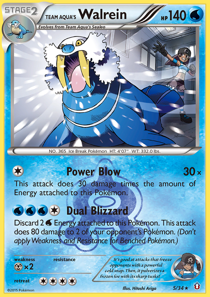 Team Aqua's Walrein (5/34) [XY: Double Crisis] | Mindsight Gaming