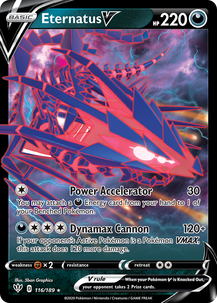 Eternatus V (116/189) (Jumbo Card) [Sword & Shield: Darkness Ablaze] | Mindsight Gaming