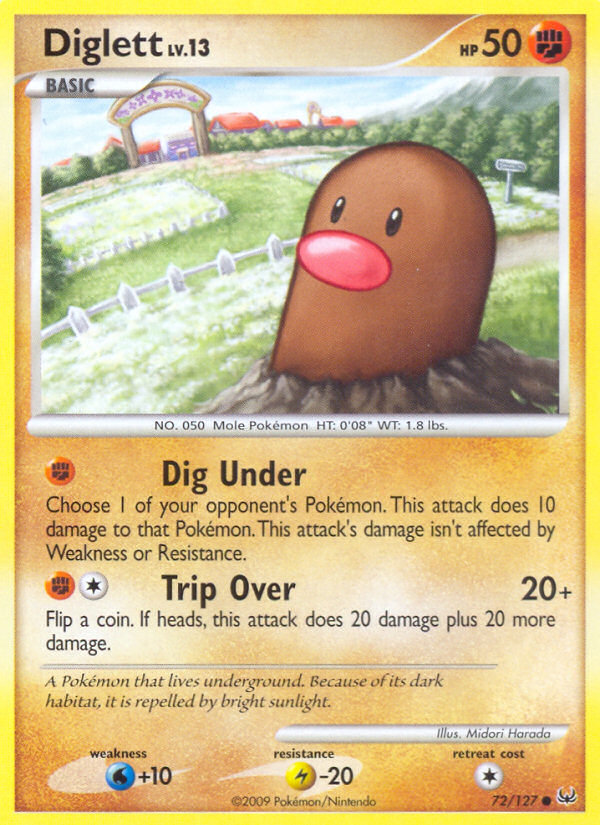 Diglett (72/127) [Platinum: Base Set] | Mindsight Gaming