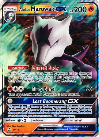 Alolan Marowak GX (SM187) (Jumbo Card) [Sun & Moon: Black Star Promos] | Mindsight Gaming