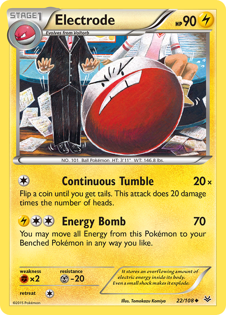 Electrode (22/108) [XY: Roaring Skies] | Mindsight Gaming