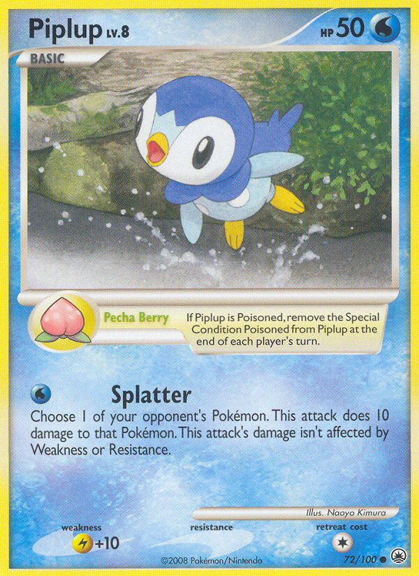 Piplup (72/100) [Diamond & Pearl: Majestic Dawn] | Mindsight Gaming