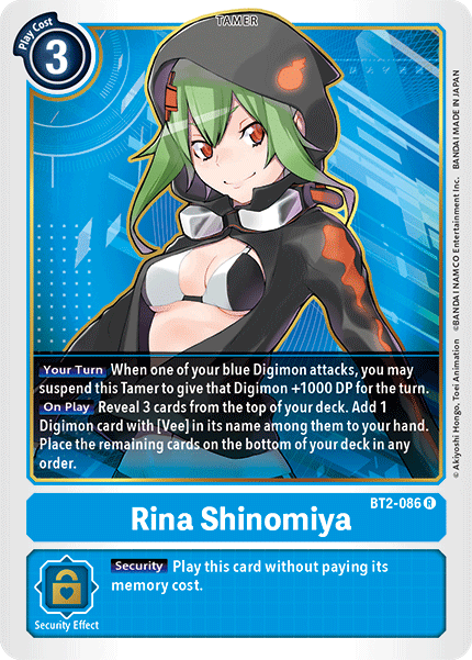 Rina Shinomiya [BT2-086] [Release Special Booster Ver.1.5] | Mindsight Gaming