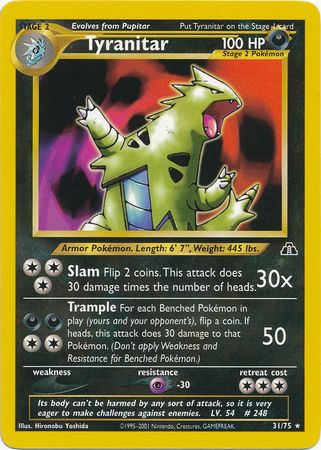 Tyranitar (31/75) [Neo Discovery Unlimited] | Mindsight Gaming