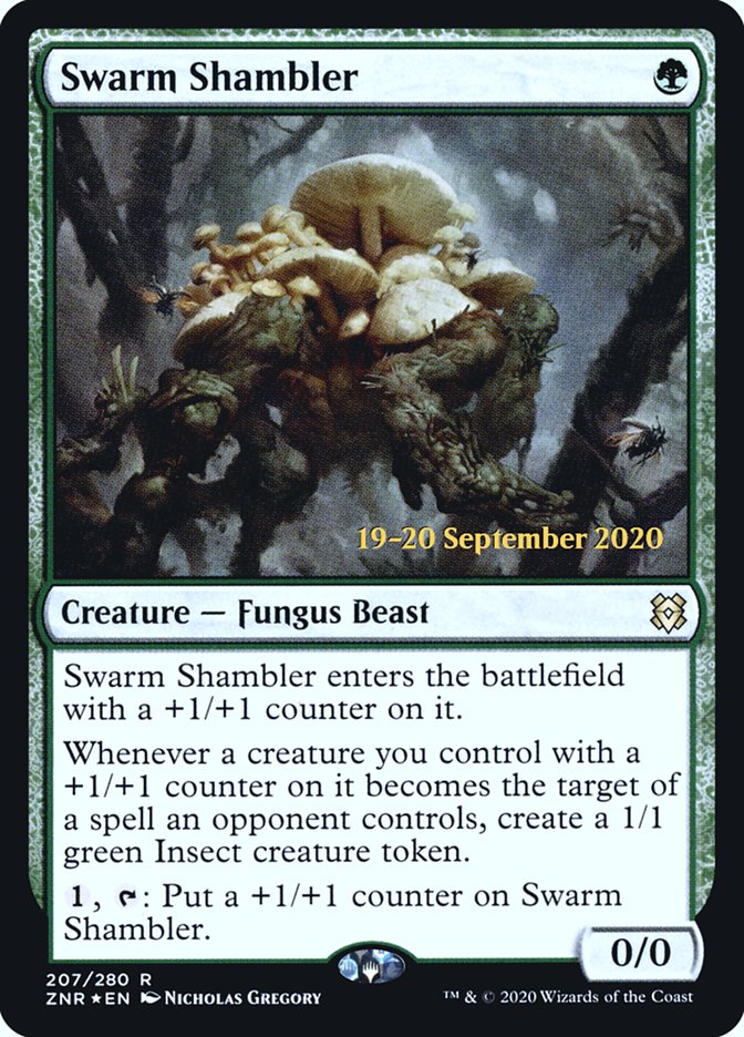 Swarm Shambler  [Zendikar Rising Prerelease Promos] | Mindsight Gaming