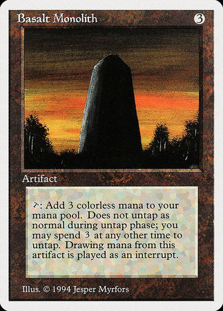 Basalt Monolith [Summer Magic / Edgar] | Mindsight Gaming