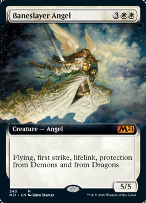 Baneslayer Angel (Extended Art) [Core Set 2021] | Mindsight Gaming