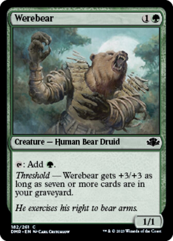 Werebear [Dominaria Remastered] | Mindsight Gaming