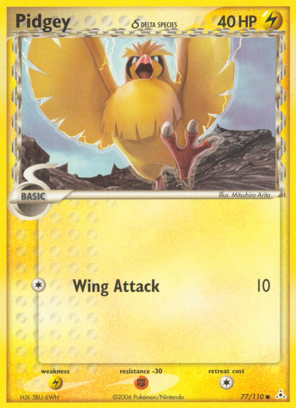 Pidgey (77/110) (Delta Species) [EX: Holon Phantoms] | Mindsight Gaming