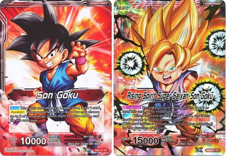 Son Goku // Rising Spirit Super Saiyan Son Goku (Starter Deck - The Extreme Evolution) (SD2-01) [Cross Worlds] | Mindsight Gaming