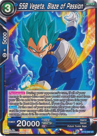 SSB Vegeta, Blaze of Passion [BT10-040] | Mindsight Gaming