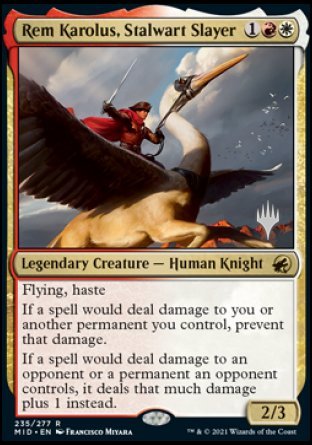 Rem Karolus, Stalwart Slayer (Promo Pack) [Innistrad: Midnight Hunt Promos] | Mindsight Gaming