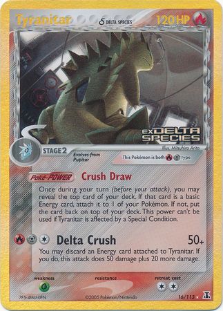 Tyranitar (16/113) (Delta Species) (Stamped) [EX: Delta Species] | Mindsight Gaming