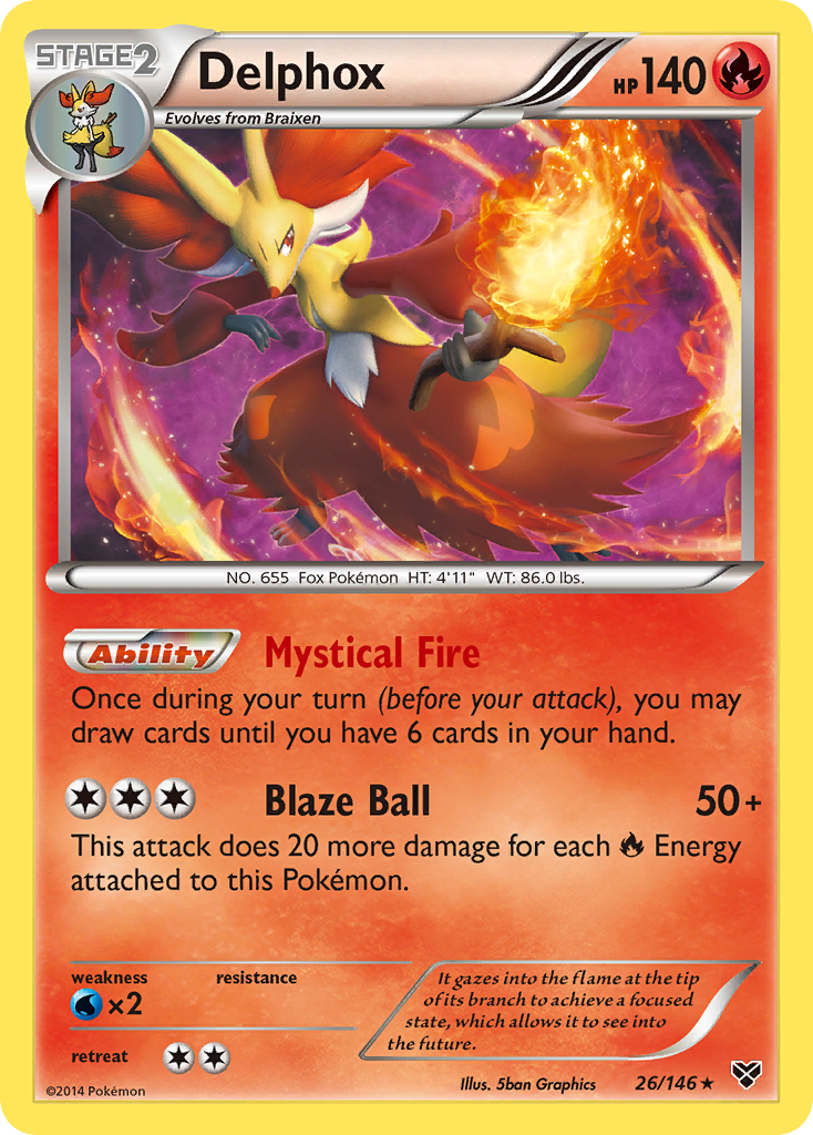 Delphox (26/146) [XY: Base Set] | Mindsight Gaming