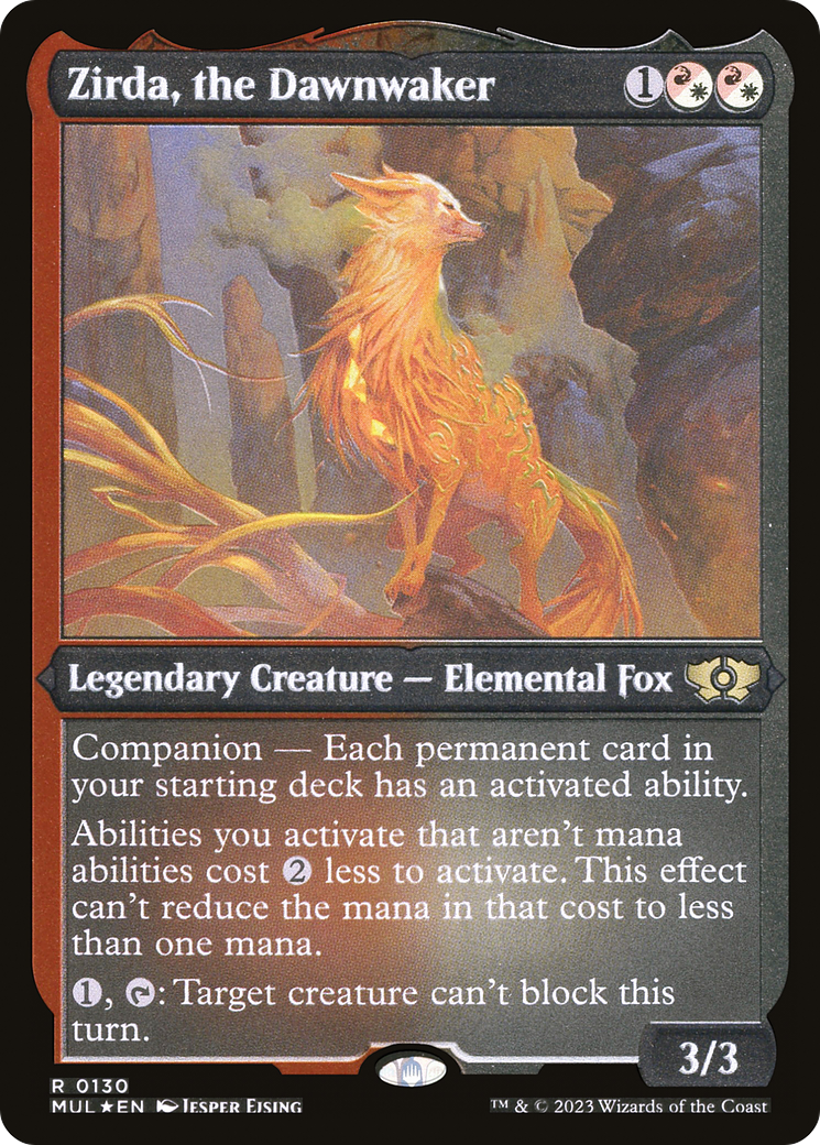 Zirda, the Dawnwaker (Foil Etched) [Multiverse Legends] | Mindsight Gaming