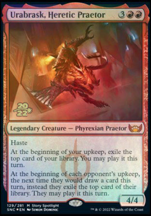 Urabrask, Heretic Praetor [Streets of New Capenna Prerelease Promos] | Mindsight Gaming