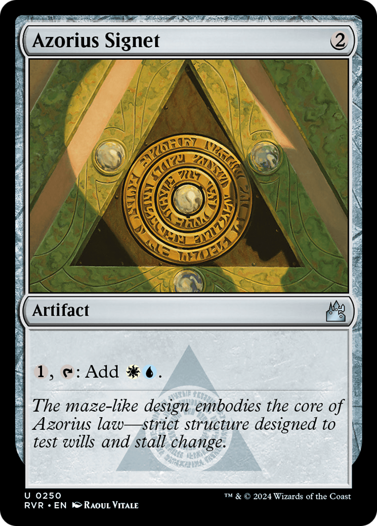 Azorius Signet [Ravnica Remastered] | Mindsight Gaming