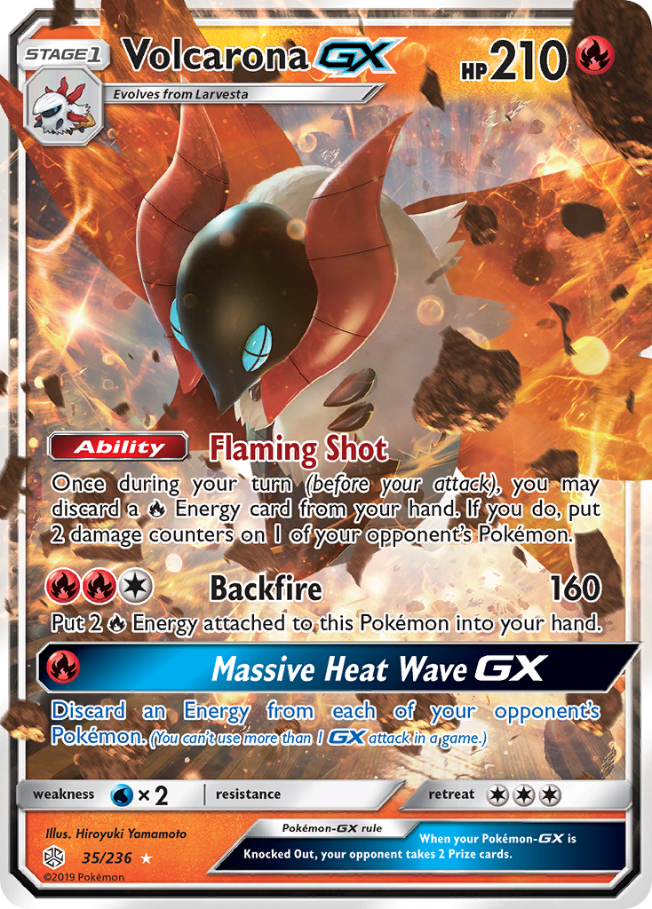 Volcarona GX (35/236) [Sun & Moon: Cosmic Eclipse] | Mindsight Gaming