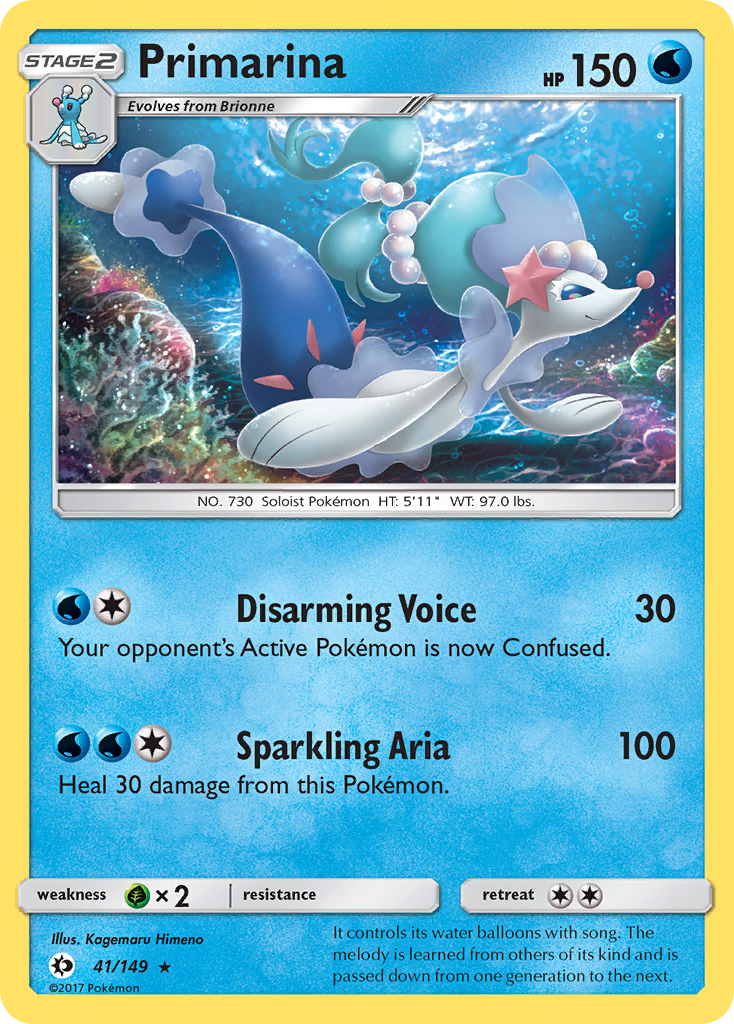 Primarina (41/149) [Sun & Moon: Base Set] | Mindsight Gaming