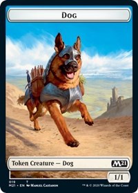 Dog // Weird Double-sided Token [Core Set 2021 Tokens] | Mindsight Gaming