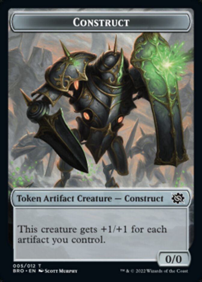 Thopter // Construct (005) Double-Sided Token [The Brothers' War Tokens] | Mindsight Gaming