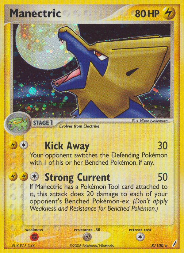 Manectric (8/100) [EX: Crystal Guardians] | Mindsight Gaming