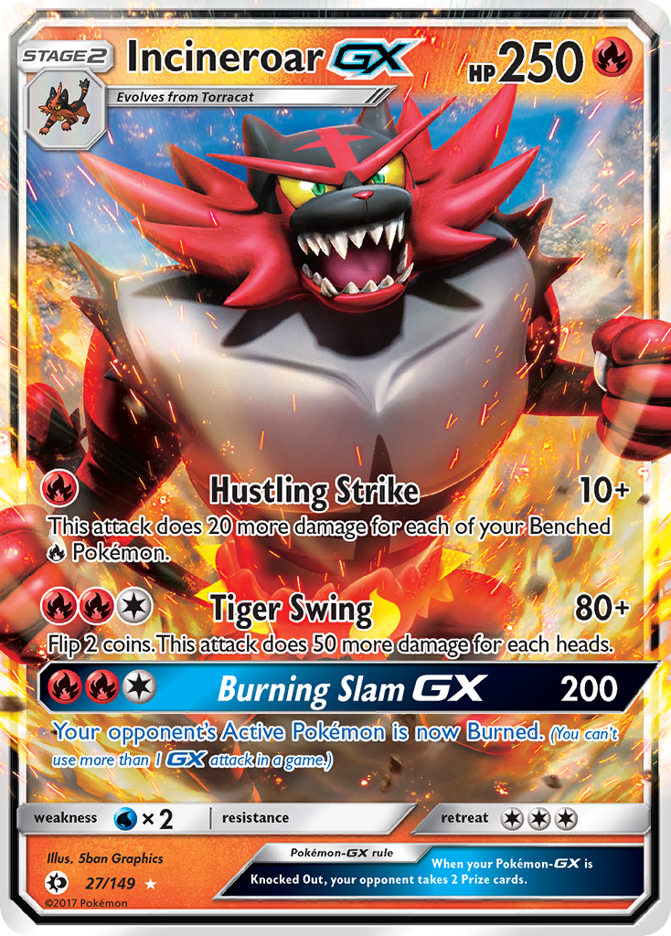 Incineroar GX (27/149) (Jumbo Card) [Sun & Moon: Base Set] | Mindsight Gaming