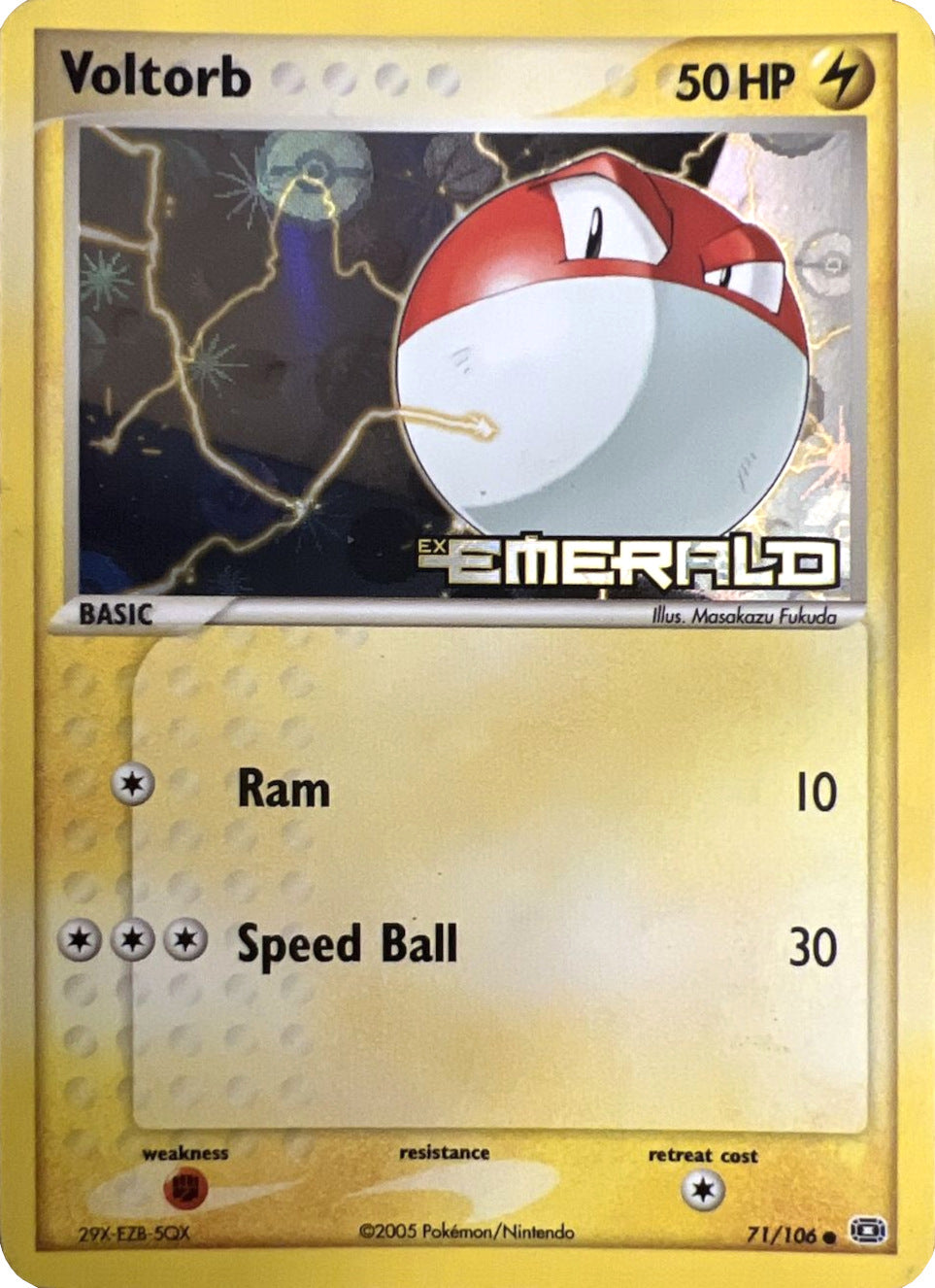 Voltorb (71/106) (Stamped) [EX: Emerald] | Mindsight Gaming