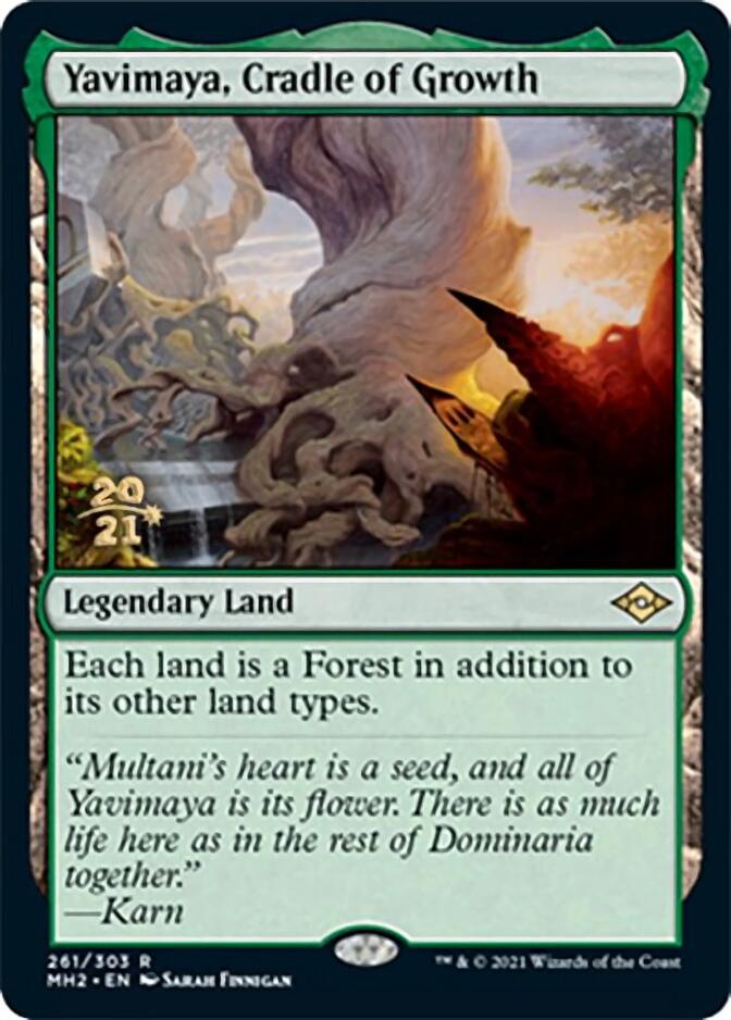 Yavimaya, Cradle of Growth [Modern Horizons 2 Prerelease Promos] | Mindsight Gaming