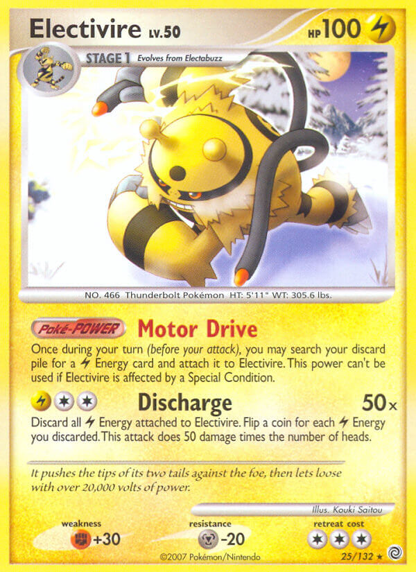 Electivire (25/132) (Theme Deck Exclusive) [Diamond & Pearl: Secret Wonders] | Mindsight Gaming